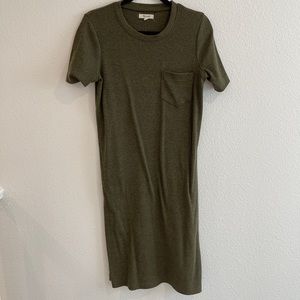 Madewell Ribbed Pocket T-Shirt Dress